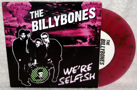 THE BILLYBONES "We're Selfish" Ep (DSR) Purple/Green Vinyl